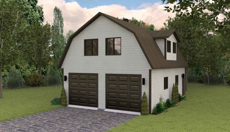 Modèle Cap-Trinité — garage préfabriqué Garage Expert