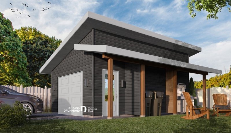 Modèle Matawees — garage préfabriqué Garage Expert